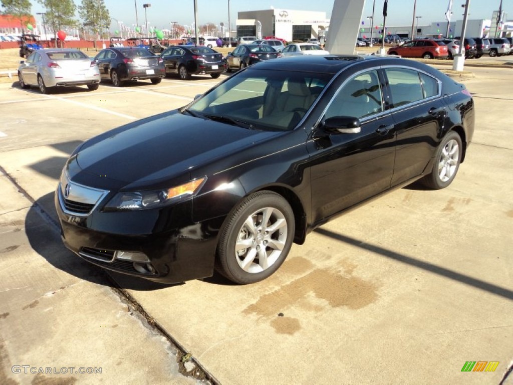 Crystal Black Pearl 2012 Acura TL 3.5 Exterior Photo #58883430