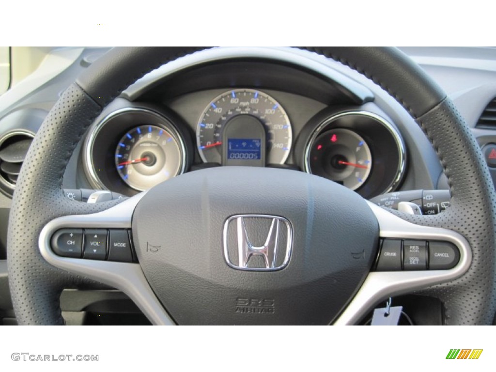 2012 Honda Fit Sport Black Steering Wheel Photo #58883994
