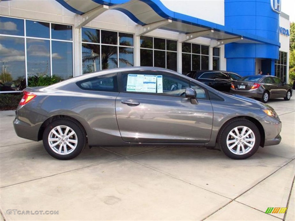 Polished Metal Metallic 2012 Honda Civic EX Coupe Exterior Photo #58884072