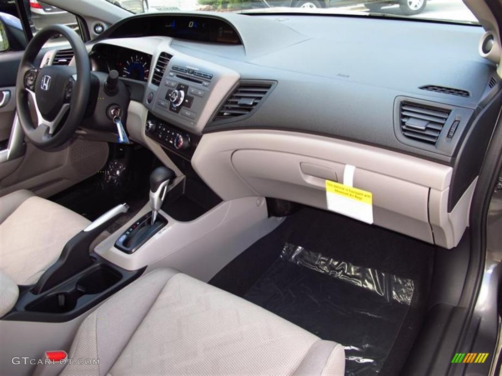2012 Honda Civic EX Coupe Gray Dashboard Photo #58884090
