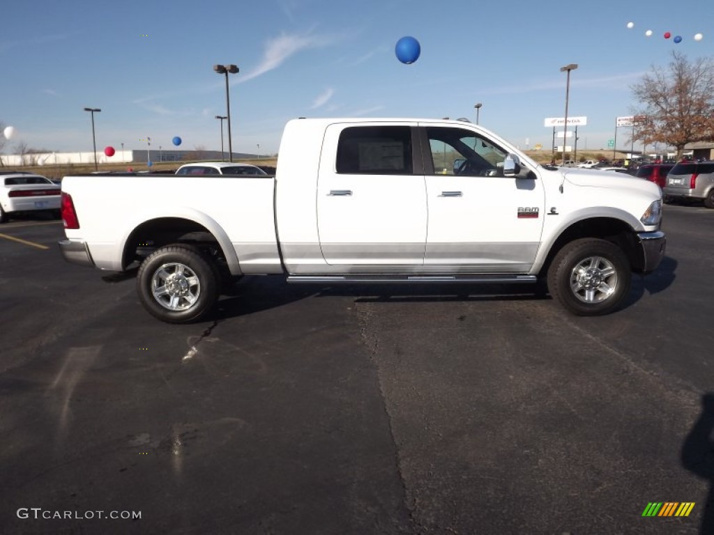 Bright White 2012 Dodge Ram 2500 HD Laramie Mega Cab 4x4 Exterior Photo #58884677
