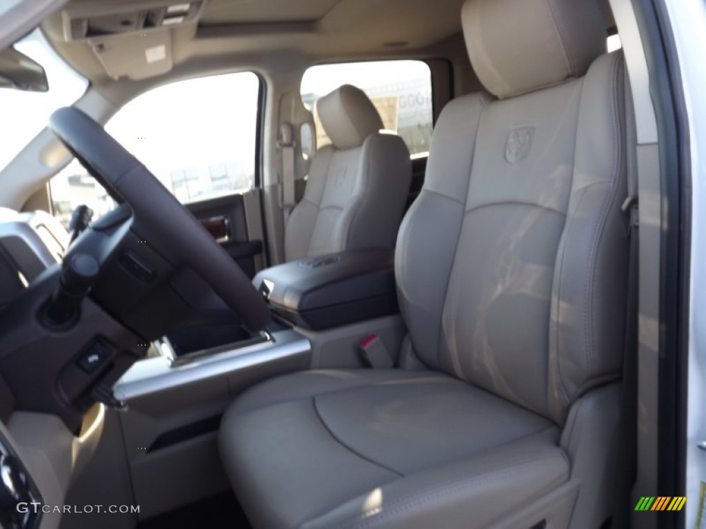 Light Pebble Beige/Bark Brown Interior 2012 Dodge Ram 2500 HD Laramie Mega Cab 4x4 Photo #58884756