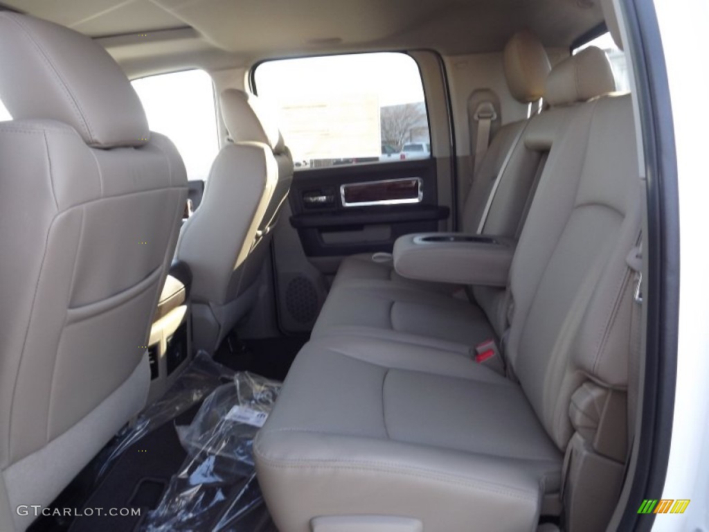 Light Pebble Beige/Bark Brown Interior 2012 Dodge Ram 2500 HD Laramie Mega Cab 4x4 Photo #58884765