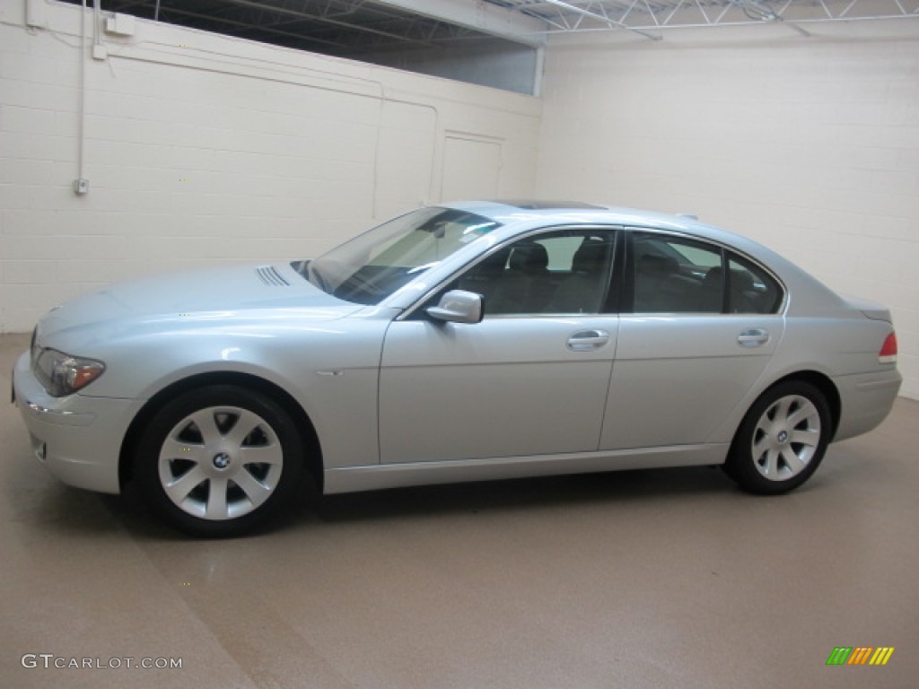 2006 7 Series 750i Sedan - Titanium Silver Metallic / Black/Black photo #5