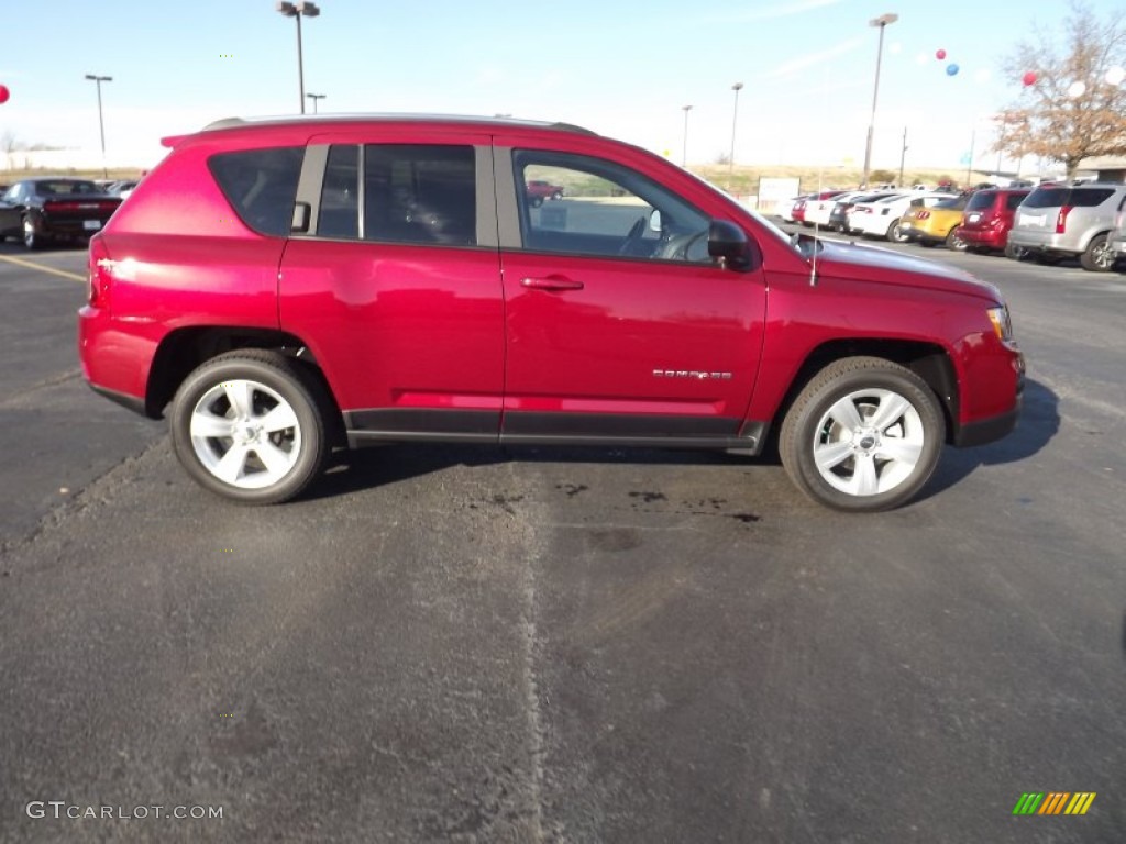 Deep Cherry Red Crystal Pearl 2012 Jeep Compass Sport Exterior Photo #58884854