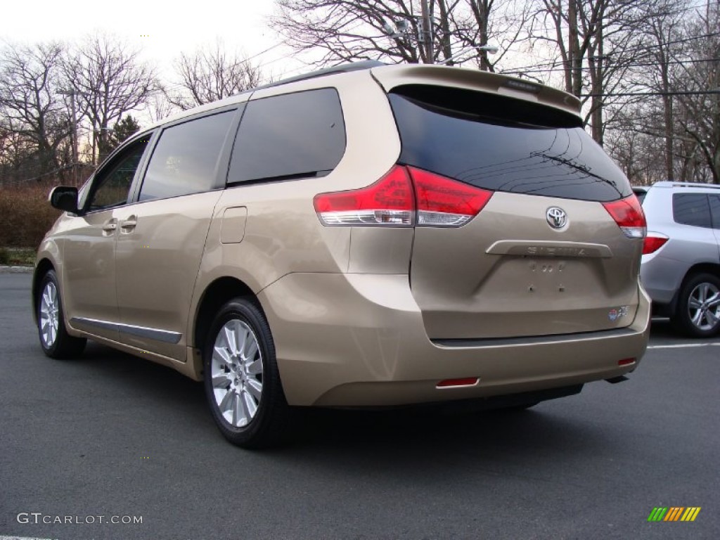 2011 Sienna XLE AWD - Sandy Beach Metallic / Bisque photo #6