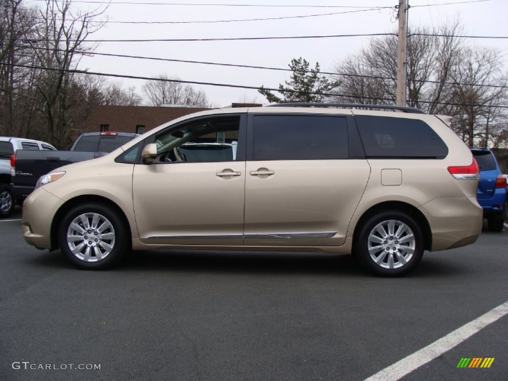 2011 Sienna XLE AWD - Sandy Beach Metallic / Bisque photo #7