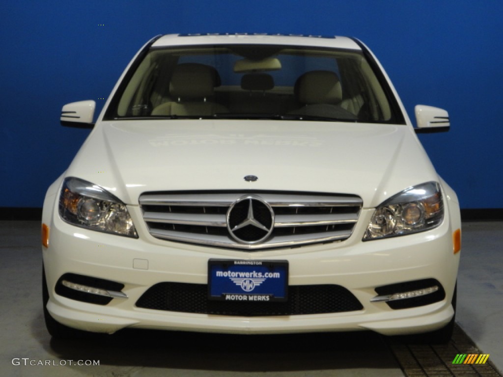 2011 C 300 Sport 4Matic - Arctic White / Almond/Mocha photo #3