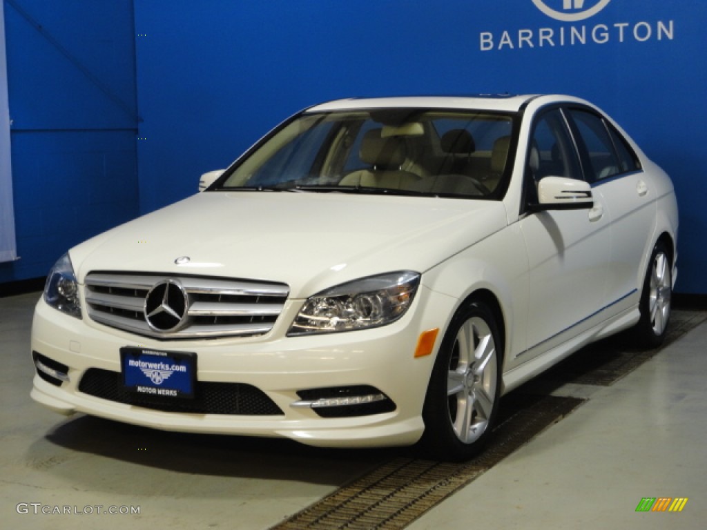 2011 C 300 Sport 4Matic - Arctic White / Almond/Mocha photo #4