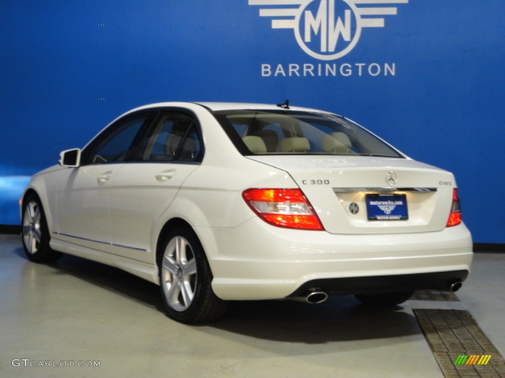 2011 C 300 Sport 4Matic - Arctic White / Almond/Mocha photo #8