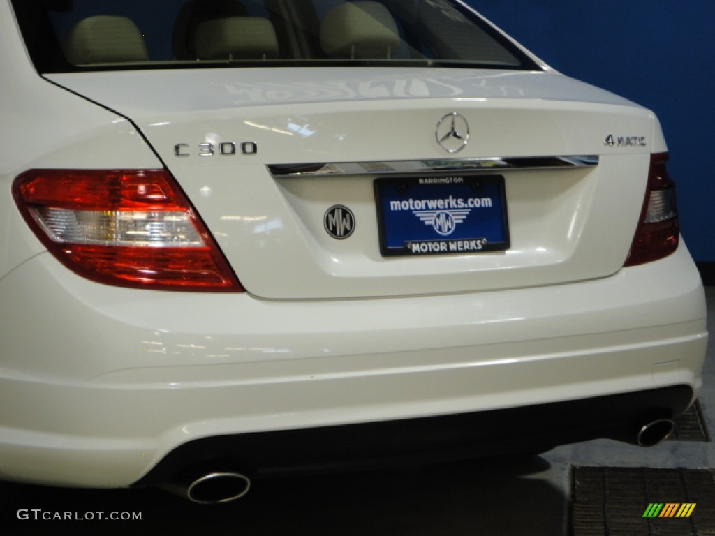 2011 C 300 Sport 4Matic - Arctic White / Almond/Mocha photo #9