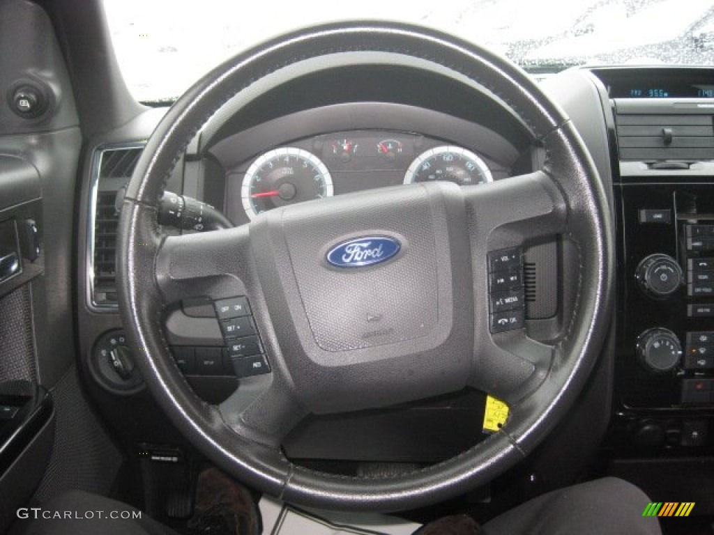 2010 Ford Escape Limited Charcoal Black Steering Wheel Photo #58886623
