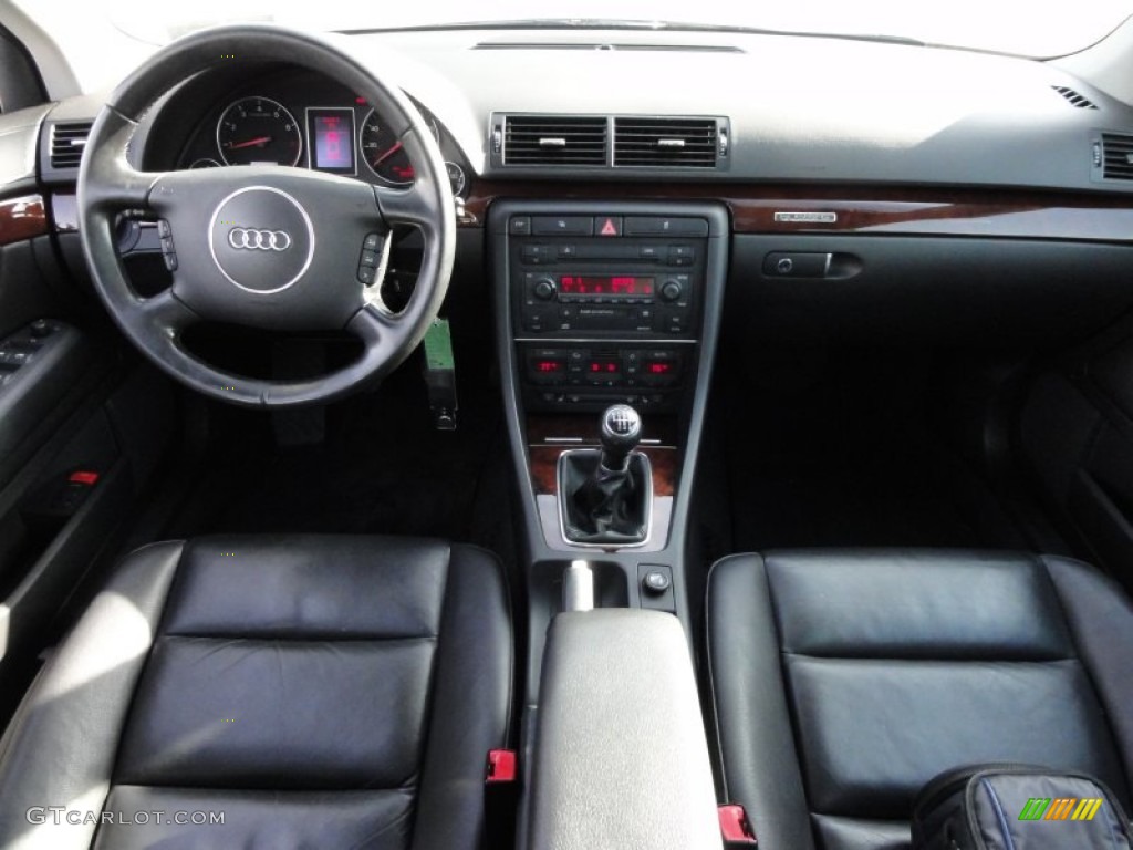 2005 Audi A4 3.0 quattro Sedan Ebony Dashboard Photo #58888161