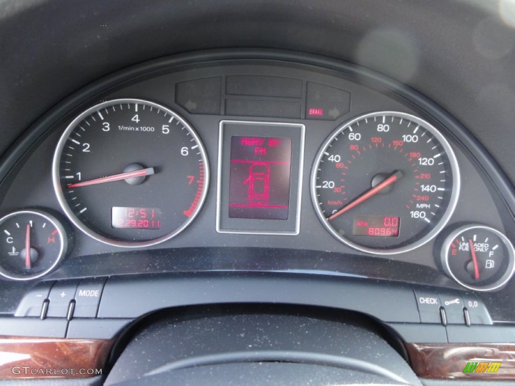 2005 Audi A4 3.0 quattro Sedan Gauges Photos
