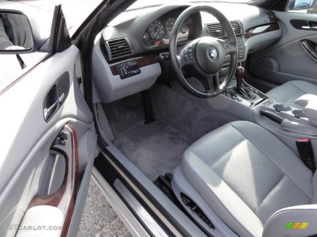 Grey Interior 2000 BMW 3 Series 323i Convertible Photo #58888527