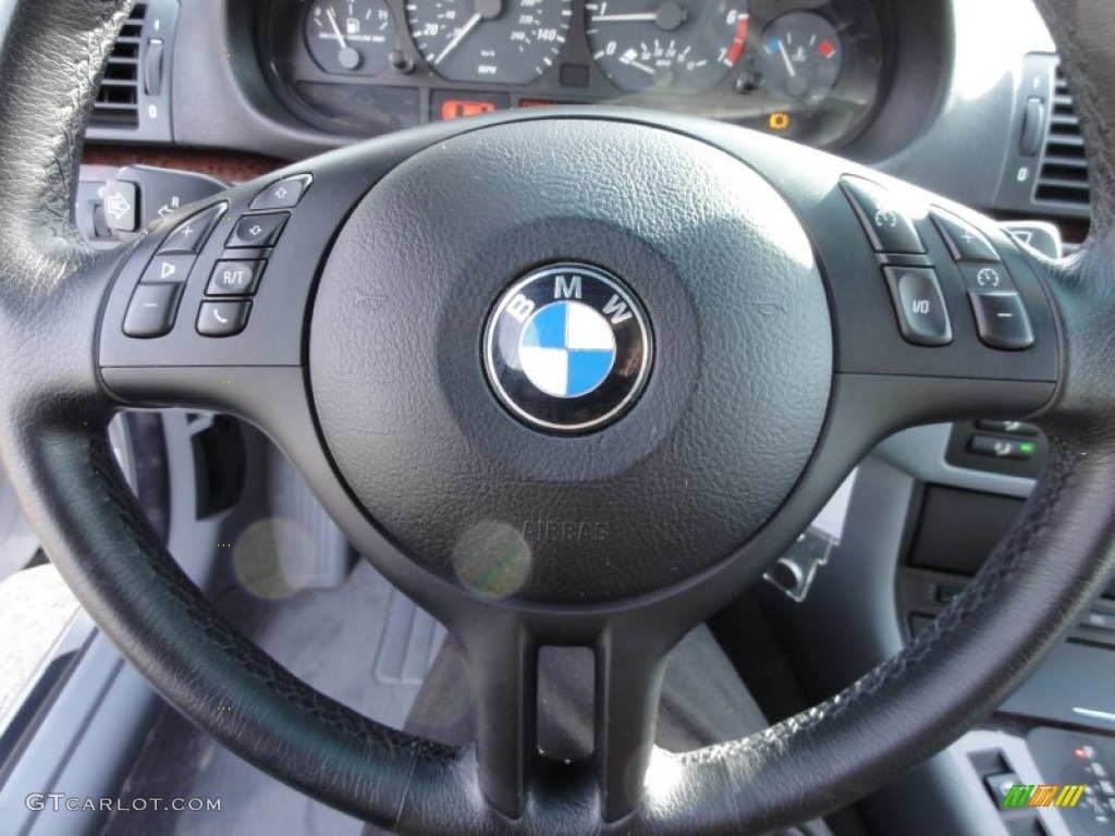2000 BMW 3 Series 323i Convertible Grey Steering Wheel Photo #58888773