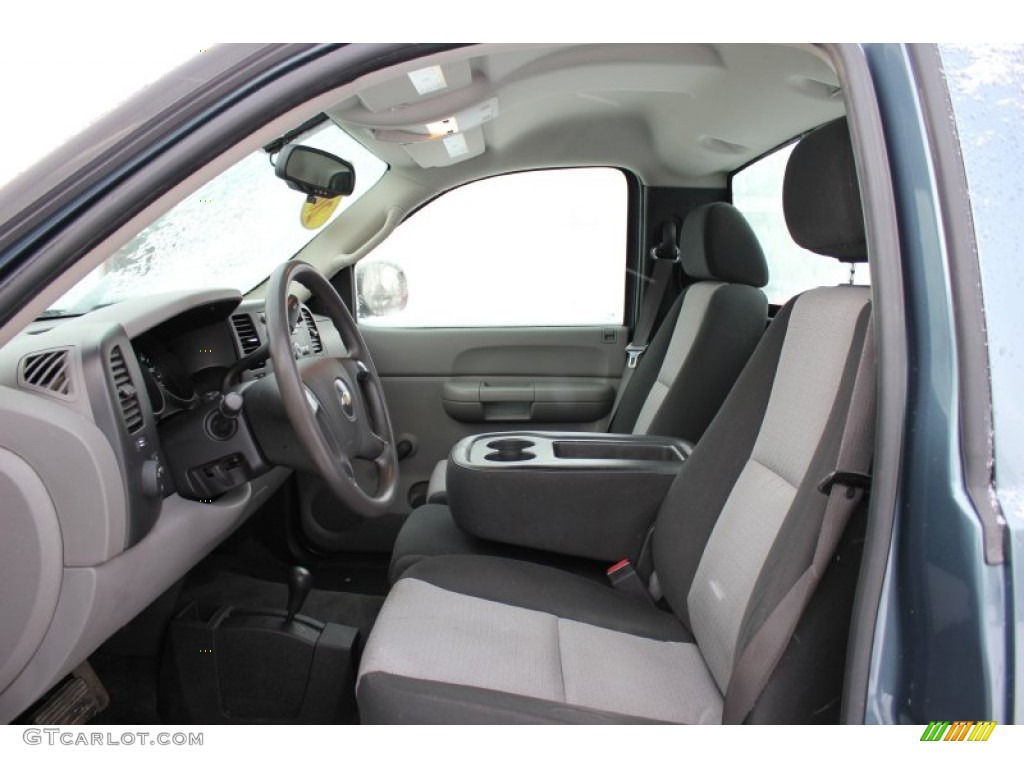 2007 Silverado 1500 Work Truck Regular Cab 4x4 - Blue Granite Metallic / Dark Charcoal photo #11