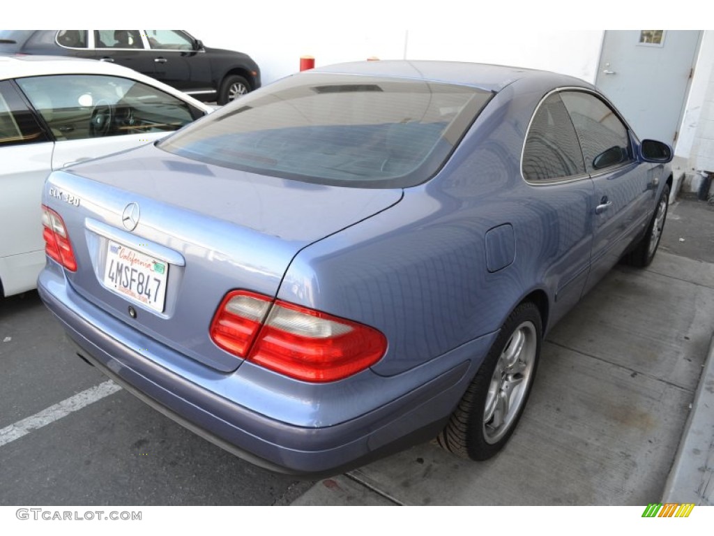 1999 CLK 320 Coupe - Quartz Blue Metallic / Charcoal photo #3