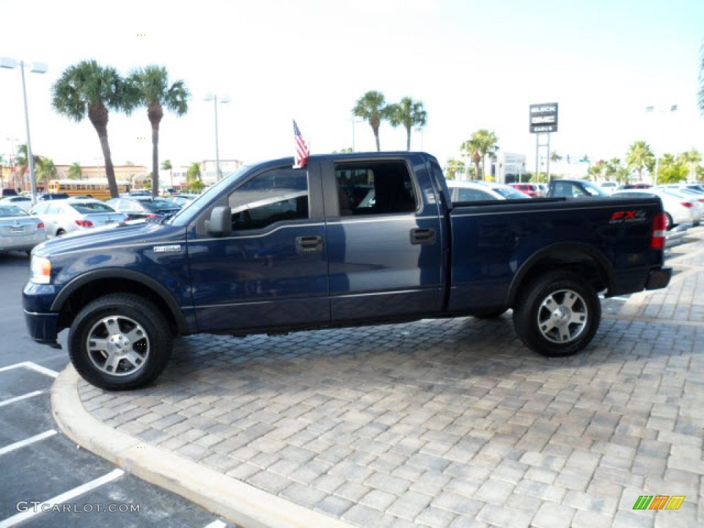 2006 F150 FX4 SuperCrew 4x4 - True Blue Metallic / Black photo #4