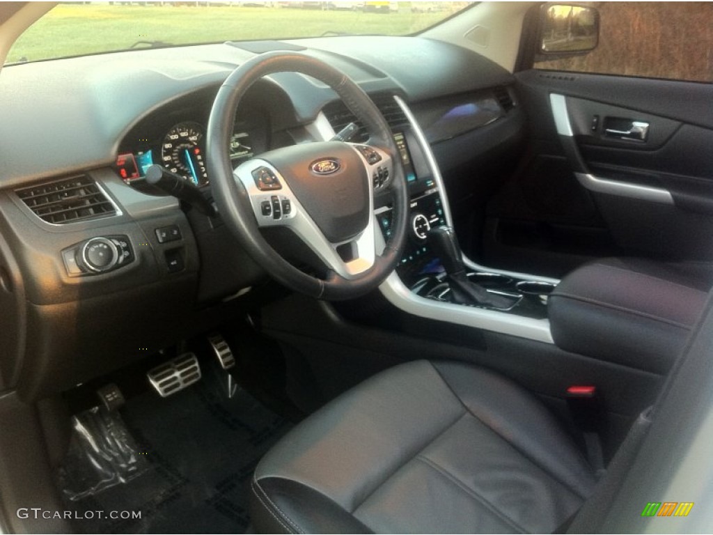 Charcoal Black/Silver Smoke Metallic Interior 2011 Ford Edge Sport AWD Photo #58893380