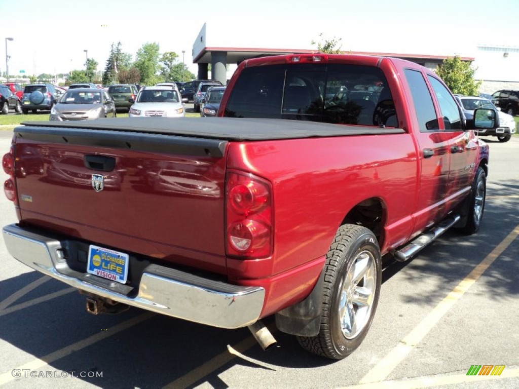 2007 Ram 1500 ST Quad Cab - Inferno Red Crystal Pearl / Medium Slate Gray photo #2