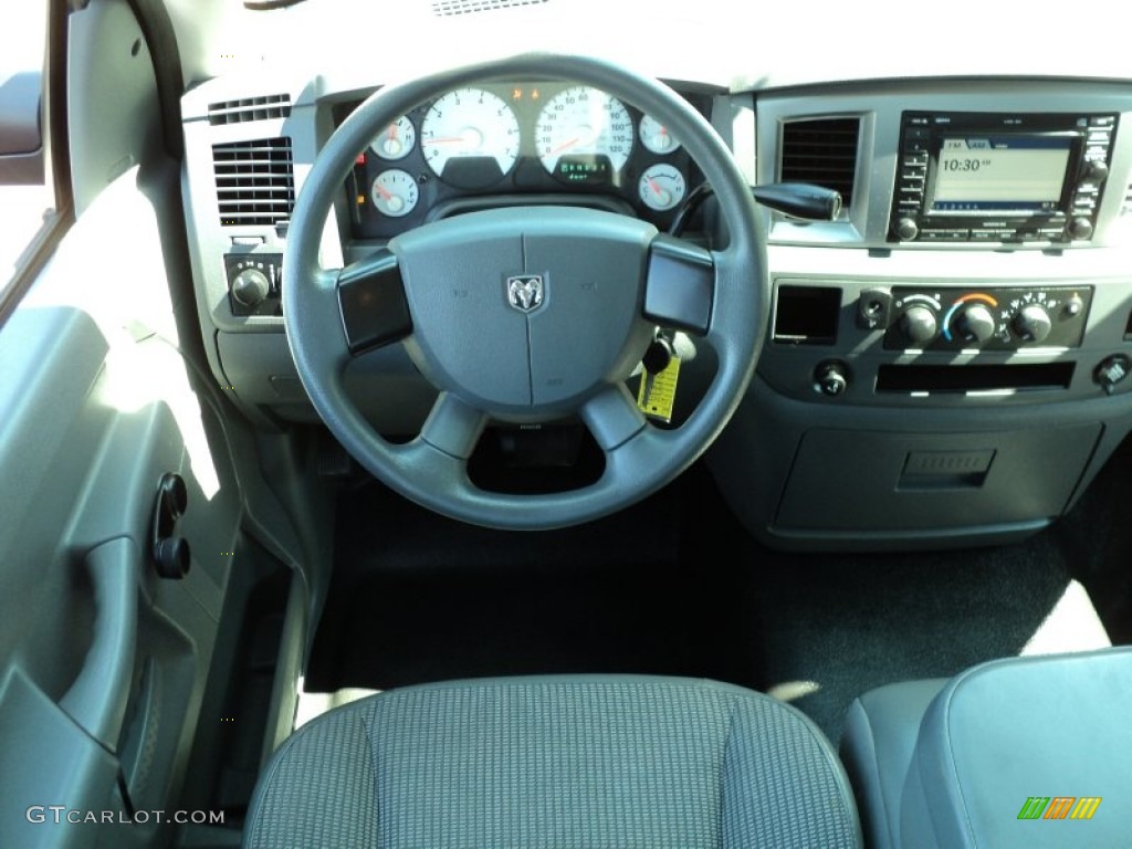 2007 Ram 1500 ST Quad Cab - Inferno Red Crystal Pearl / Medium Slate Gray photo #22