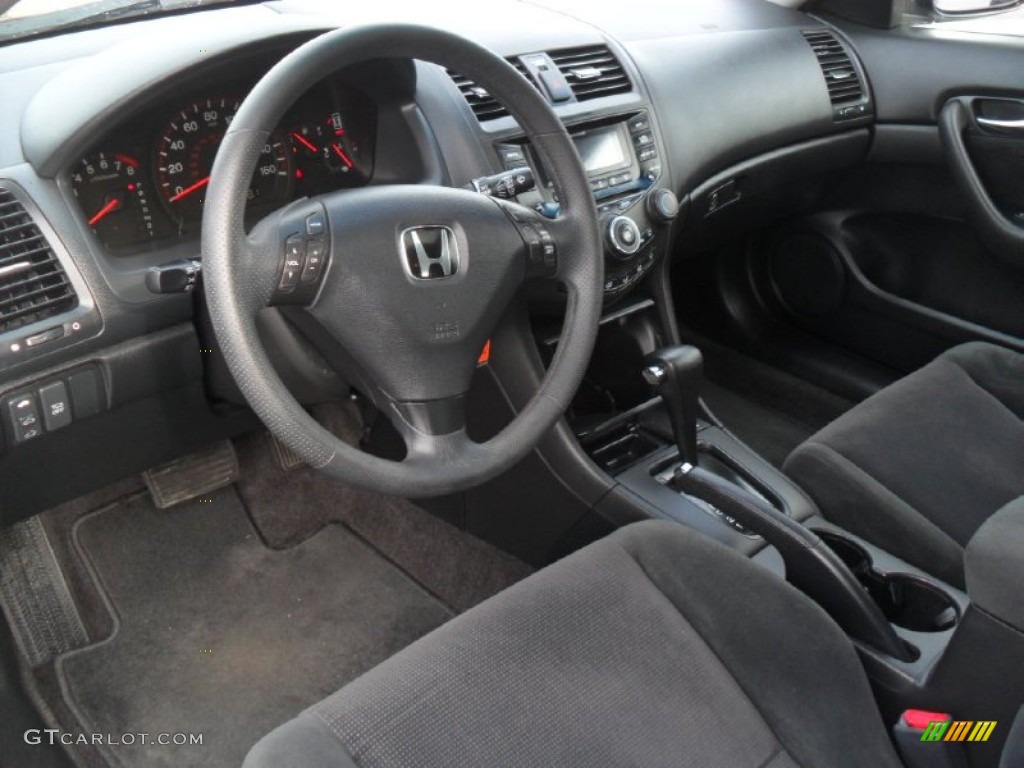 Black Interior 2005 Honda Accord LX V6 Special Edition Coupe Photo #58894182