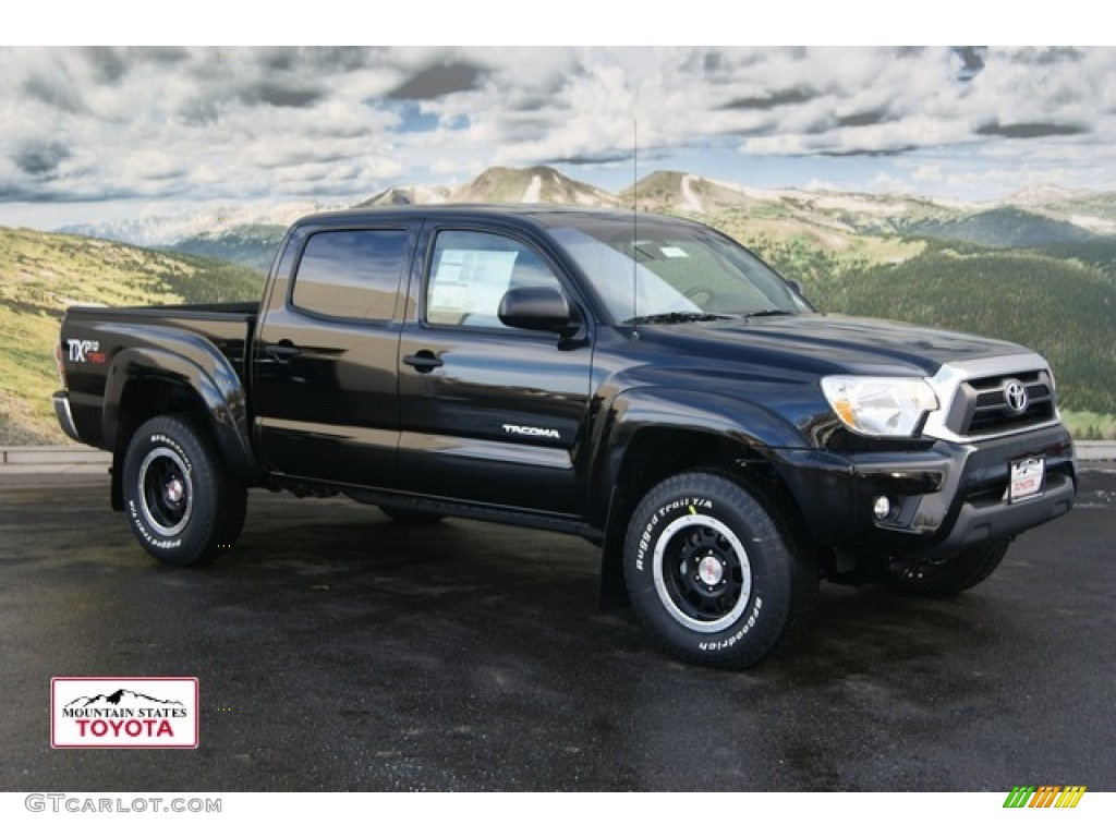 2012 Tacoma TX Pro Double Cab 4x4 - Black / Graphite photo #1