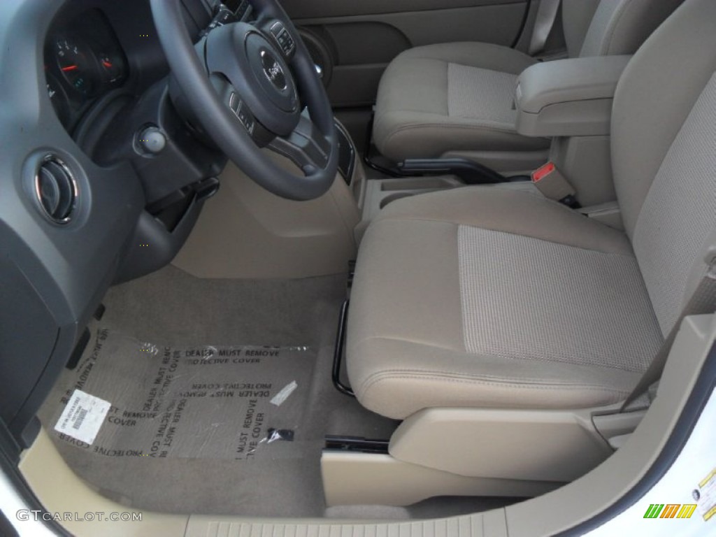 Dark Slate Gray/Light Pebble Beige Interior 2012 Jeep Patriot Sport Photo #58894236