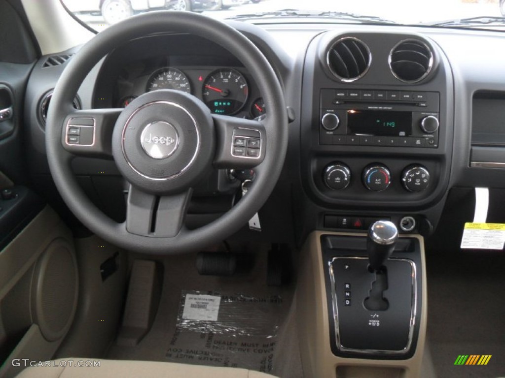 2012 Jeep Patriot Sport Dark Slate Gray/Light Pebble Beige Dashboard Photo #58894308