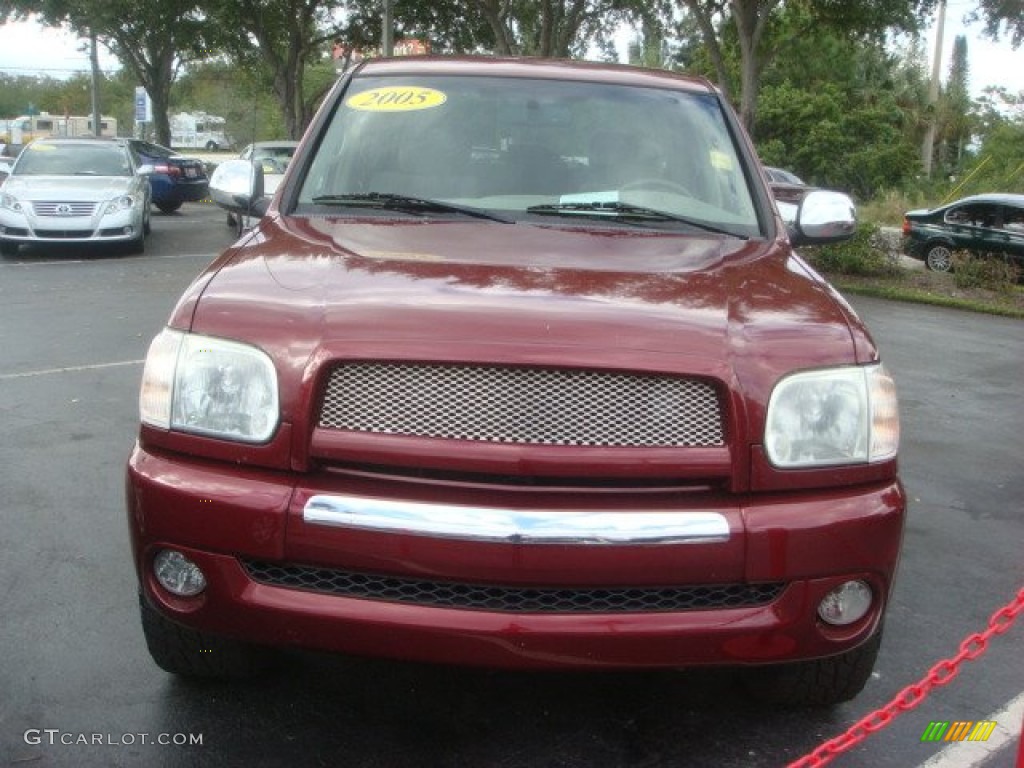 2005 Tundra SR5 Double Cab 4x4 - Salsa Red Pearl / Light Charcoal photo #2