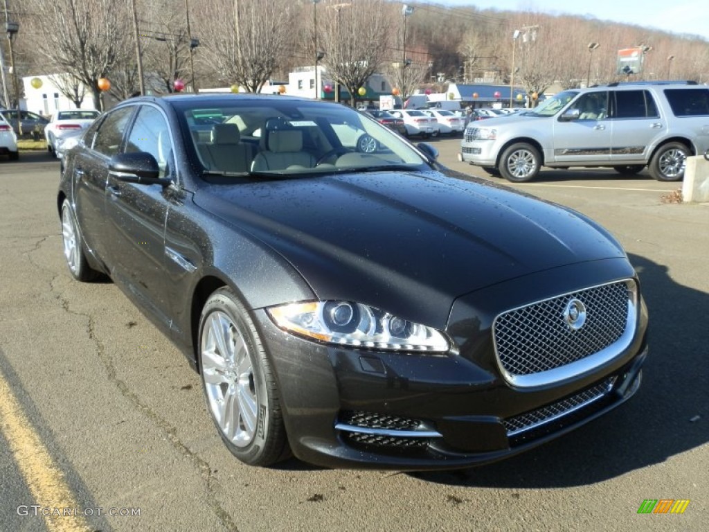 Stratus Grey Metallic 2012 Jaguar XJ XJL Portfolio Exterior Photo #58895751