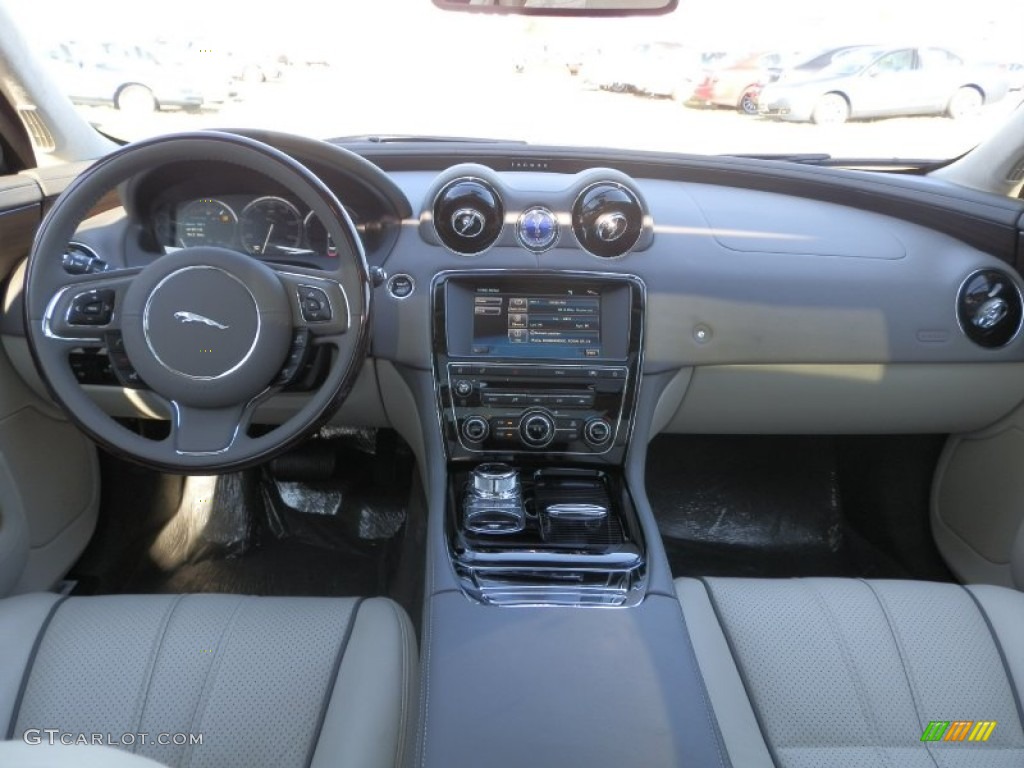 2012 Jaguar XJ XJL Portfolio Cashew/Truffle Dashboard Photo #58895823
