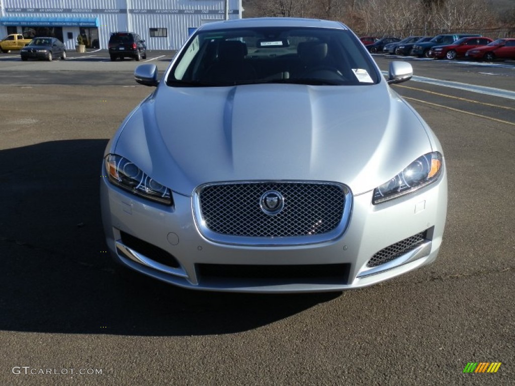 Rhodium Silver Metallic 2012 Jaguar XF Standard XF Model Exterior Photo #58896072