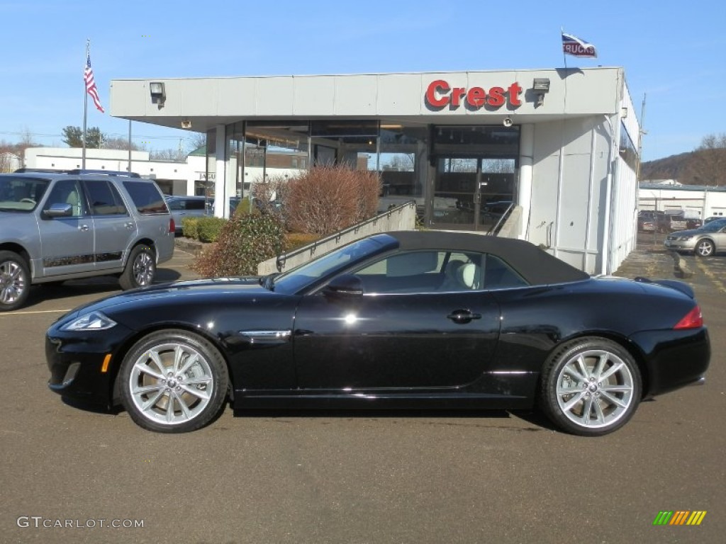 2012 XK XKR Convertible - Ebony Black / Ivory/Warm Charcoal photo #1