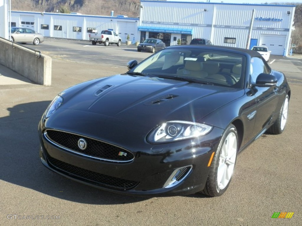 Ebony Black 2012 Jaguar XK XKR Convertible Exterior Photo #58896204