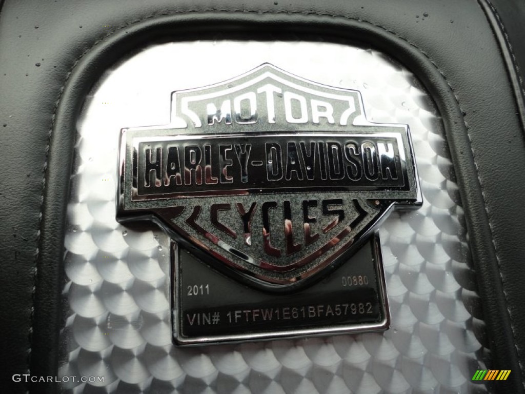 2011 F150 Harley-Davidson SuperCrew 4x4 - Tuxedo Black Metallic / Black/Silver Smoke photo #31
