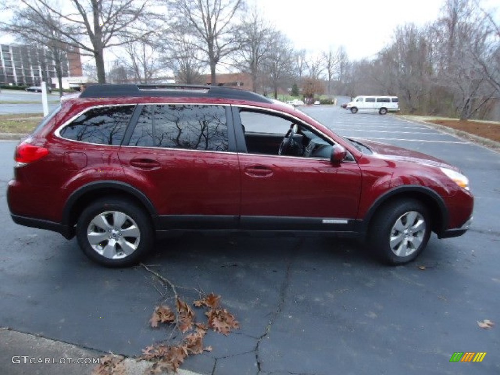 2012 Outback 3.6R Limited - Ruby Red Pearl / Off Black photo #8
