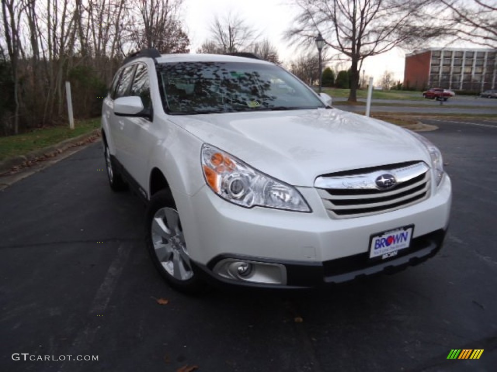 2012 Outback 2.5i - Satin White Pearl / Warm Ivory photo #1