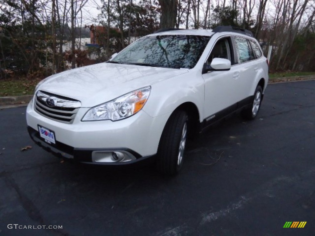 2012 Outback 2.5i - Satin White Pearl / Warm Ivory photo #3