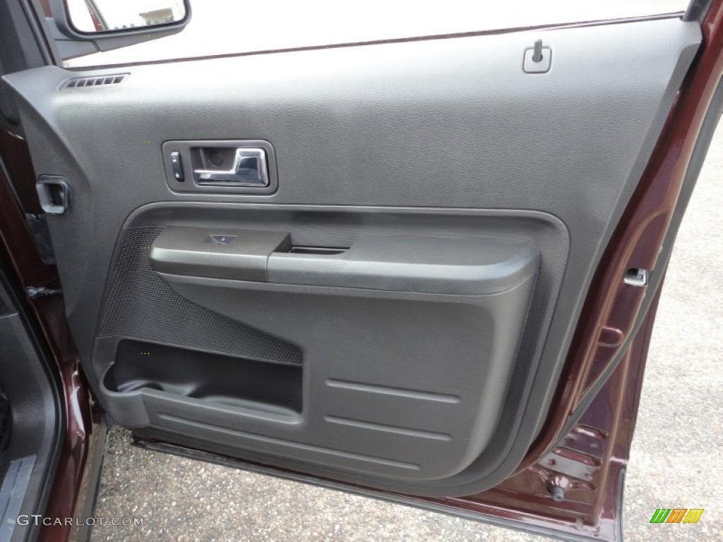 2010 Ford Edge Limited AWD Charcoal Black Door Panel Photo #58898598