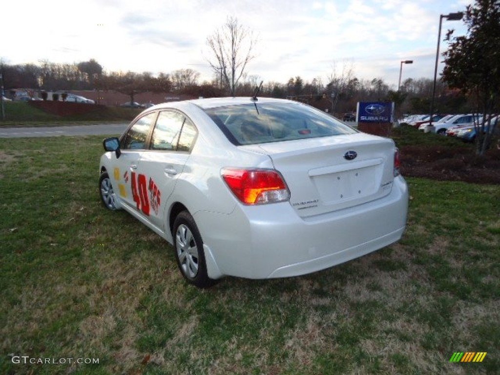 2012 Impreza 2.0i 4 Door - Satin White Pearl / Ivory photo #5