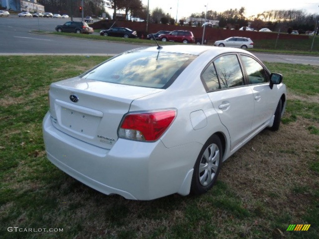 2012 Impreza 2.0i 4 Door - Satin White Pearl / Ivory photo #7