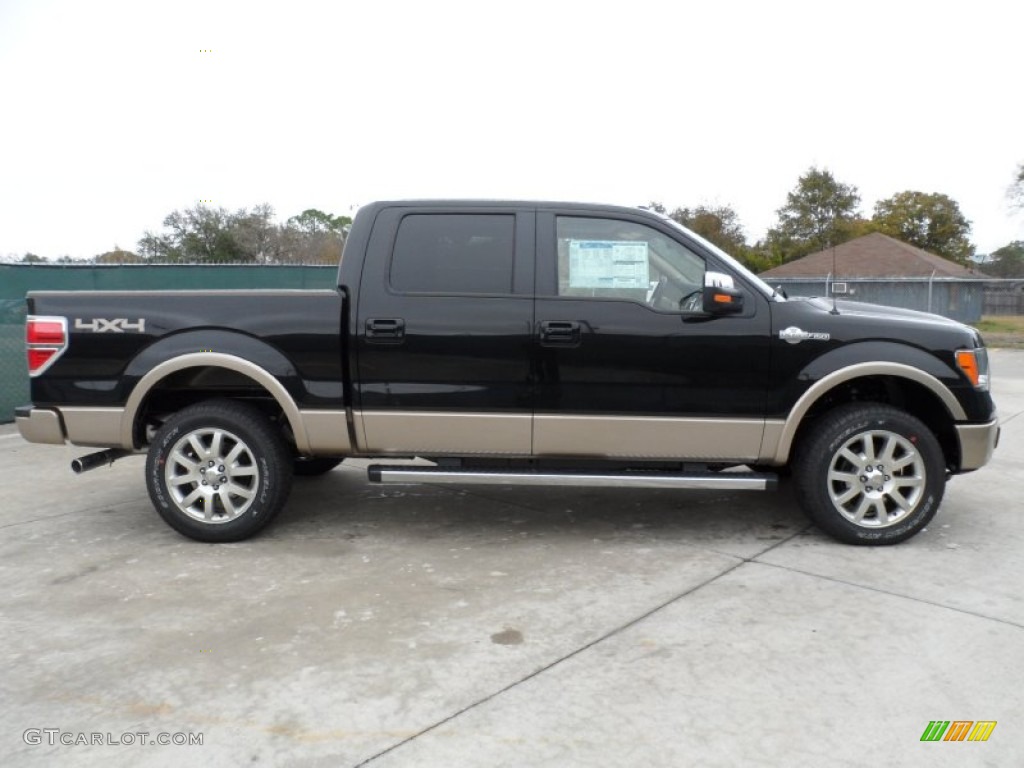 Tuxedo Black Metallic 2012 Ford F150 King Ranch SuperCrew 4x4 Exterior Photo #58898997