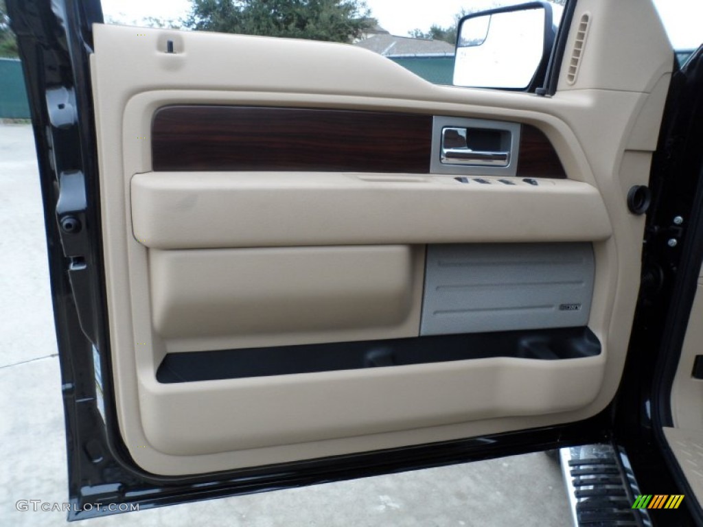 2012 Ford F150 King Ranch SuperCrew 4x4 King Ranch Chaparral Leather Door Panel Photo #58899186