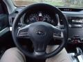 Off Black 2012 Subaru Outback 2.5i Premium Steering Wheel