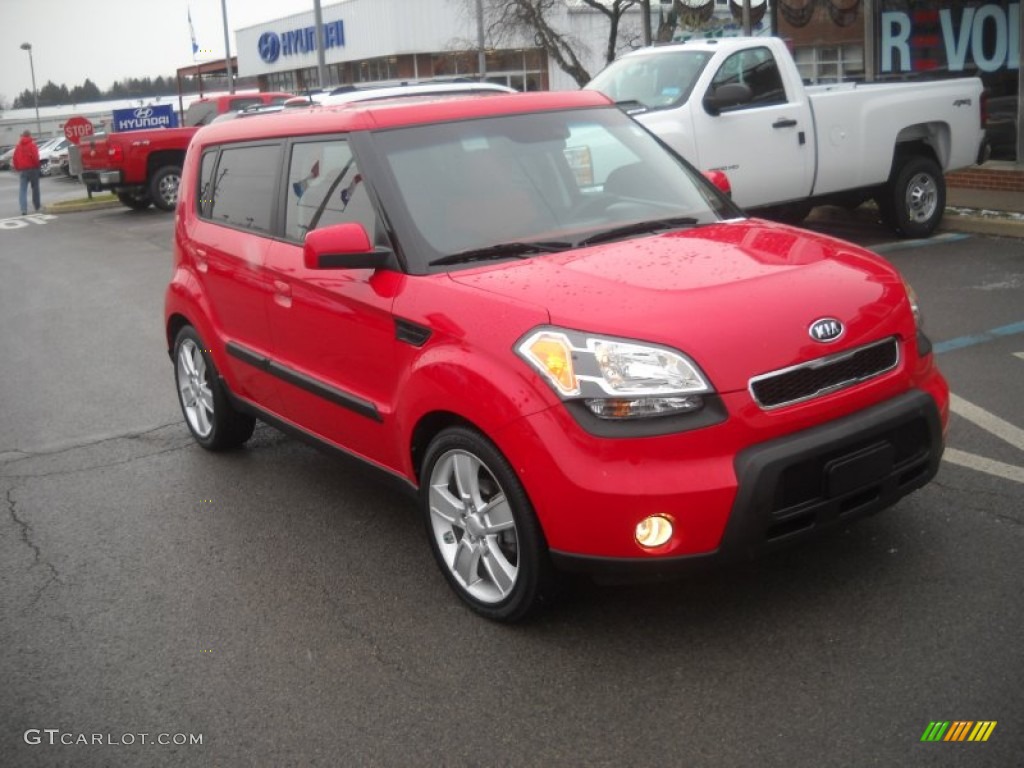 Molten Red 2010 Kia Soul Sport Exterior Photo #58899687