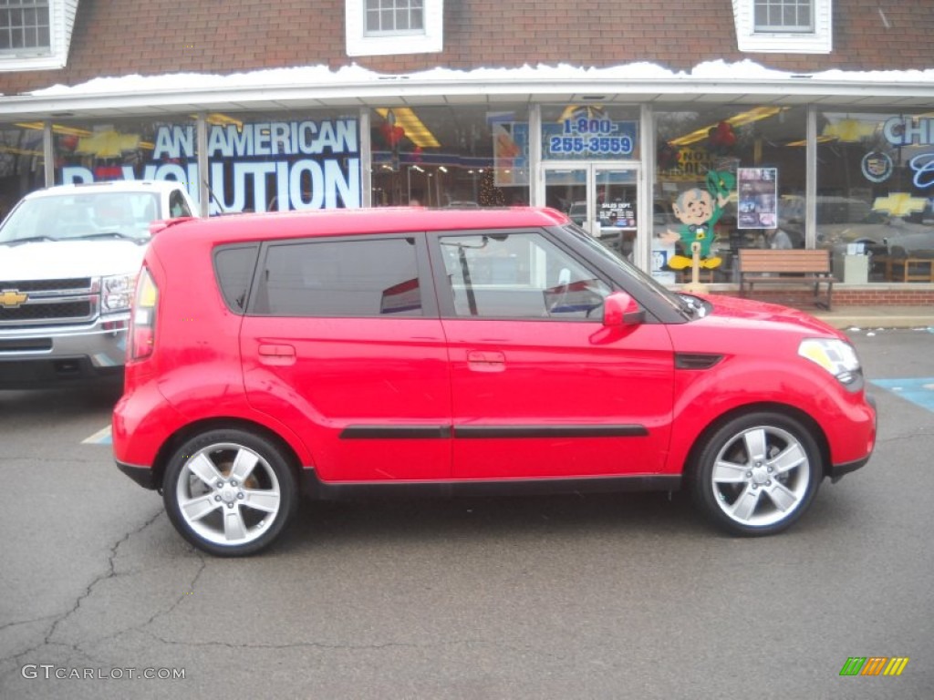Molten Red 2010 Kia Soul Sport Exterior Photo #58899690