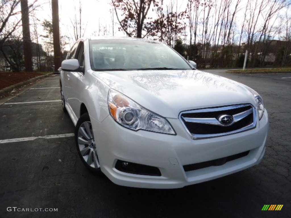 Satin White Pearl Subaru Legacy