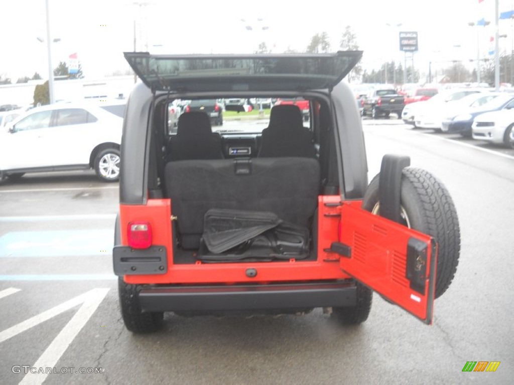 2006 Wrangler X 4x4 - Impact Orange / Dark Slate Gray photo #4